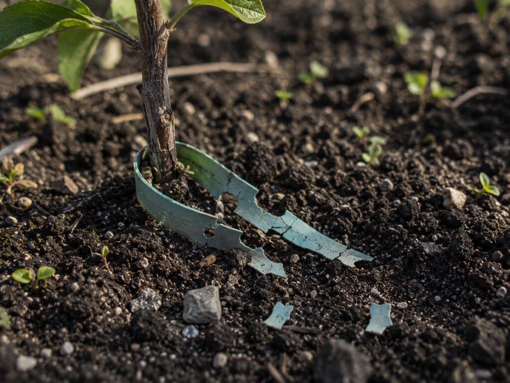 Sustainability plastic tie